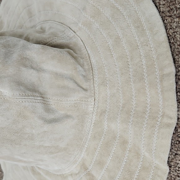 NWT Wilson Leather Tan Leather Bucket Hat Sz L-XL New - Picture 2 of 4